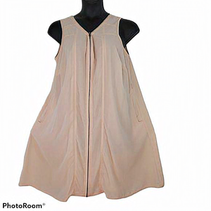 Ellos dress sleeveless Zip up front pale‎ peach 16W